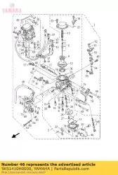 Tutaj możesz zamówić zawór elektromagnetyczny odcinania paliwa od Yamaha , z numerem części 5KS1410H0000: