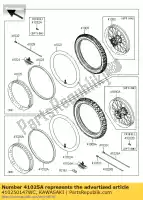 410250147WC, Kawasaki, rim,rr,1.85x19,black kx250xafb kawasaki kx 250 2010 2011 2012 2013, New