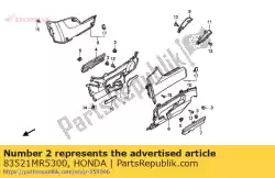 Tutaj możesz zamówić arkusz, r. Dolna pokrywa od Honda , z numerem części 83521MR5300: