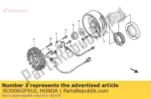 honda 30300KGF910 generator assy., pulse - Bottom side