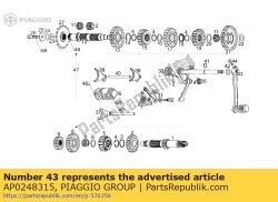 Aprilia AP0248315, Palanca de cambios, OEM: Aprilia AP0248315