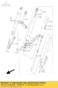 Yamaha 4XV231020000 ensemble de fourche avant (l.h) - La partie au fond