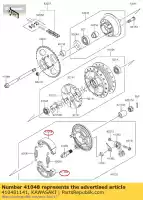 410481141, Kawasaki, Freno de zapato kawasaki klx  a c l d klx110 klx110l 110 , Nuevo