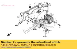 Ici, vous pouvez commander le tuyau a, rr brk auprès de Honda , avec le numéro de pièce 43131MFGD20: