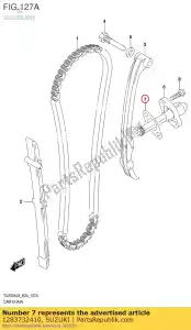 suzuki 1283732410 uszczelka, tensione - Dół