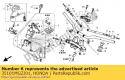 Aqui você pode pedir o nenhuma descrição disponível no momento em Honda , com o número da peça 35101MGZJ01: