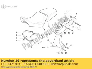 Piaggio Group GU03471801 sob espaçador - Lado inferior