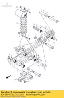 6265807G00, Suzuki, ?ruba, rr poduszka suzuki lt z 400 2003 2004 2005 2006 2007 2008 2009 2010 2011 2012 2014, Nowy