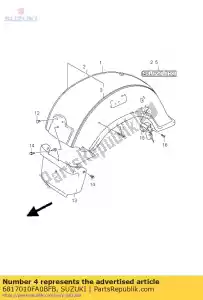 suzuki 6817010FA0BFB aucune description disponible pour le moment - La partie au fond