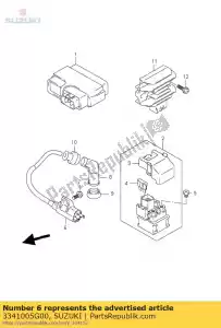 suzuki 3341005G00 bobina assy, ??acender - Lado inferior