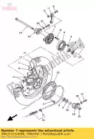 39K253210098, Yamaha, placa, zapata de freno yamaha yz lc a yzlc 80, Nuevo