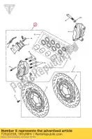 T2020358, Triumph, caliper assy, ??anteriore, rh triumph daytona 675 up to vin 381274 speed triple speed triple 210445 > 461331 street triple r street triple r to vin 560476 675 1050 2005 2006 2007 2008 2009 2010 2011 2012, Nuovo