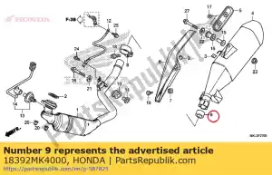honda 18392MK4000 exhaust pipe - Right side