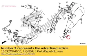 honda 18392MK4000 tubo de escape - Lado direito