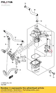 suzuki 1510033H03 pompe à carburant - La partie au fond