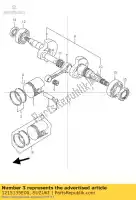 1215135E00, Suzuki, zuigerpen suzuki ah address  tr street magic s ah50 tr50s 50 , Nieuw