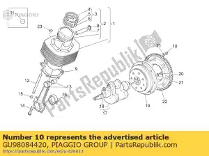 Piaggio Group GU98084420 screw m8x20 - Bottom side