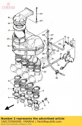 Aquí puede pedir junta, carburador 2 de Yamaha , con el número de pieza 1AE135960000: