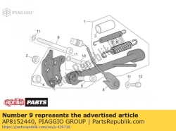 Aprilia AP8152440, Schraube, OEM: Aprilia AP8152440