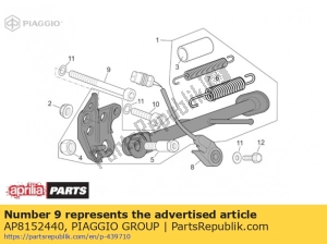 aprilia AP8152440 tornillo - Lado inferior