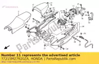 77215MZ7920ZA, Honda, Ensemble de capot, rr. centre (wl) * type7 * (type7) honda vfr 750 1996 1997, Nouveau