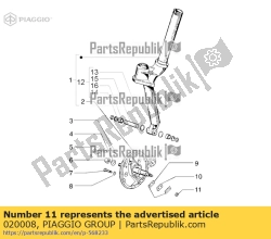 Aprilia 020008, Orzech, OEM: Aprilia 020008