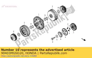 honda 90403MGSD20 ring, 27,5x48x2 - Onderkant