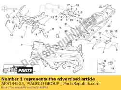 Aprilia AP8134503, Coil support right hand, OEM: Aprilia AP8134503