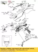 140930271, Kawasaki, capa, pára-brisa zg1400eff kawasaki  tr 1400 2015 2016 2017, Novo