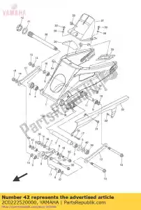 yamaha 2C0222520000 porca - Lado inferior