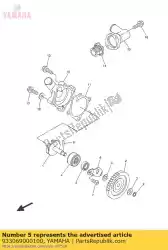 Here you can order the bearing(51n) from Yamaha, with part number 933069000100: