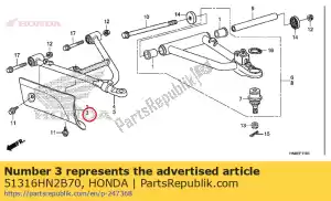 honda 51316HN2B70 garde, l. fr. intérieur - La partie au fond