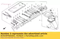 83504MN9000, Honda, dop, gereedschapskist honda nx dominator  nx650 650 , Nieuw