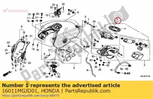 Honda 16011MGJD01 filter assy., fuel - Bottom side