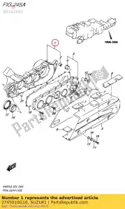 Suzuki 2745010G10 skrzynia, ostatni bieg - Dół