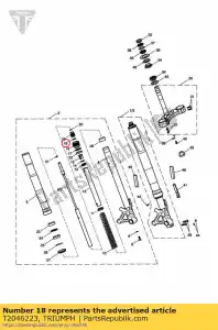 triumph T2046223 0-ring, spr adj, outer - Bottom side