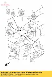 Aqui você pode pedir o interruptor, suporte lateral em Yamaha , com o número da peça 5PX825667200: