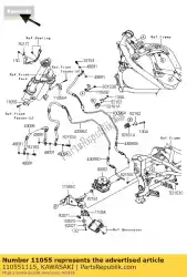 Here you can order the bracket er650c9f from Kawasaki, with part number 110551115: