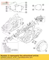 SXS06125025, KTM, tampa de ignição carbono 125 06 ktm sxs 125 2006 2007 2008, Novo