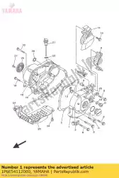 Tutaj możesz zamówić pokrywa skrzyni korbowej 1 od Yamaha , z numerem części 1P6E54112000: