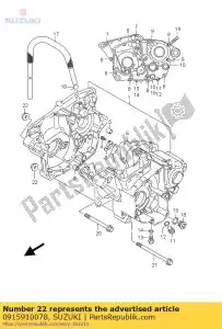 suzuki 0915910078 porca - Lado inferior