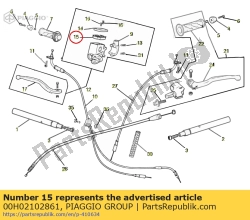 Aprilia 00H02102861, Gasket, OEM: Aprilia 00H02102861