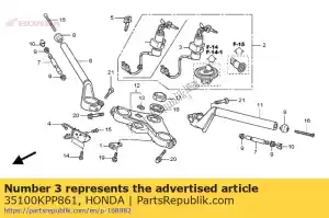 Honda 35100KPP861 zestaw prze??czników, kombinacja - Dół