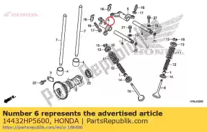 honda 14432HP5600 bras, ex. culbuteur de soupape - La partie au fond