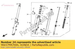 Aqui você pode pedir o anel, rolha em Honda , com o número da peça 90657MR7000: