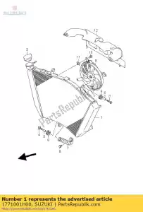 Suzuki 1771001H00 zespó? ch?odnicy, w - Dół