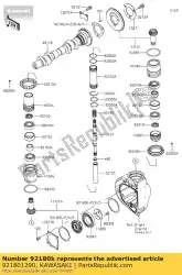 shim, t = 0,50 ej650-a1 van Kawasaki, met onderdeel nummer 921801290, bestel je hier online: