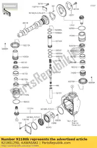 kawasaki 921801290 calço, t = 0,50 ej650-a1 - Lado inferior