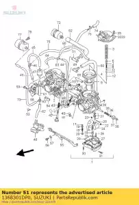 suzuki 1368301DP0 3 vias - Lado inferior