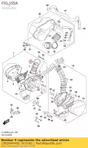 Suzuki 1382640H00 abrazadera - Lado inferior